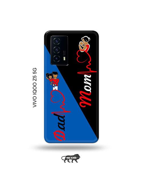 tweakymod designer printed hard case | mom dad back cover compatible with vivo iqoo z5 5g - 19033459 - Very Small Image - 1