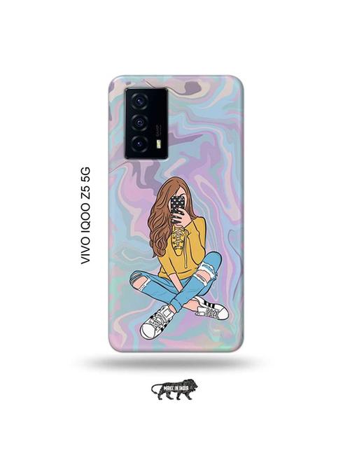 tweakymod designer printed hard case | eiffel tower back cover compatible with vivo iqoo z5 5g - 19033557 - Very Small Image - 1