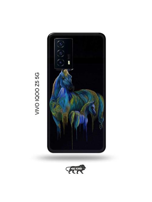 tweakymod designer printed hard case | horse back cover compatible with vivo iqoo z5 5g - 19033642 - Very Small Image - 1
