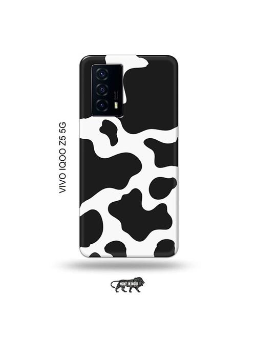 tweakymod designer printed hard case | white black back cover compatible with vivo iqoo z5 5g - 19033654 - Very Small Image - 1