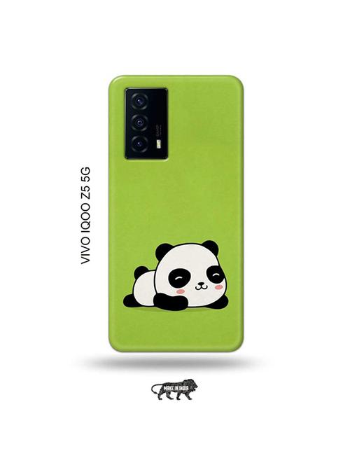 tweakymod designer printed hard case | lazy panda back cover compatible with vivo iqoo z5 5g - 19033655 - Very Small Image - 1
