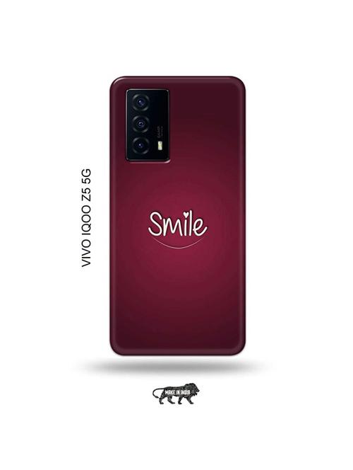 tweakymod designer printed hard case | smile back cover compatible with vivo iqoo z5 5g - 19033664 - Very Small Image - 1