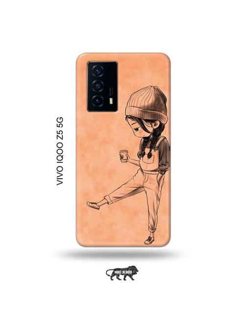 kiddo girl back cover compatible with vivo iqoo z5 5g - 19033845 - Very Small Image - 1