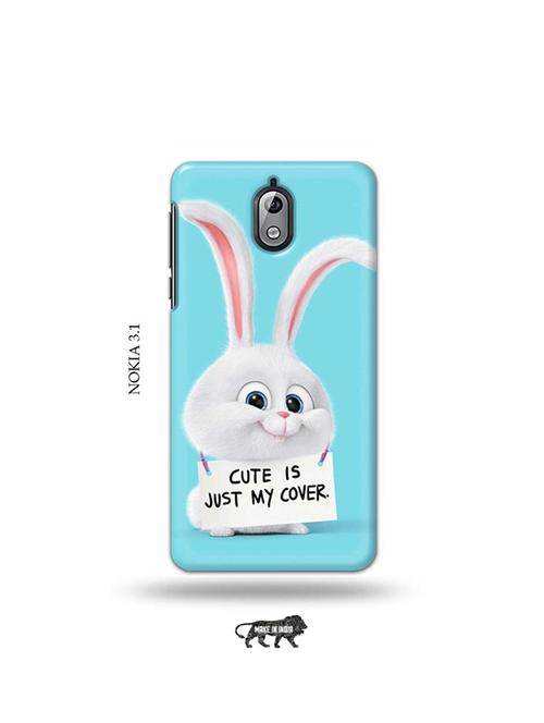 tweakymod designer printed hard case | cute is my cover back cover compatible with nokia 3.1 - 19034074 - Very Small Image - 1