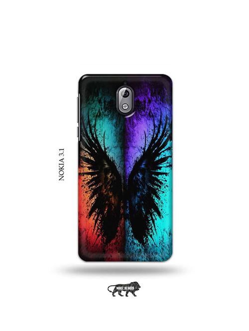 tweakymod designer printed hard case | coulrful butterfly back cover compatible with nokia 3.1 - 19034095 - Very Small Image - 1