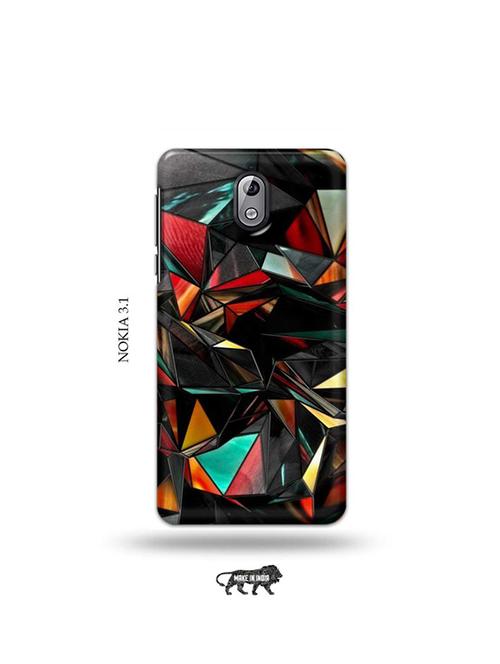 tweakymod designer printed hard case | hex glasses back cover compatible with nokia 3.1 - 19034115 - Very Small Image - 1