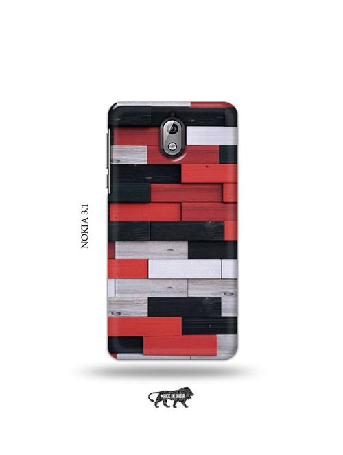 tweakymod designer printed hard case | colour wooden bricks back cover compatible with nokia 3.1 - 19034131 - Very Small Image - 1