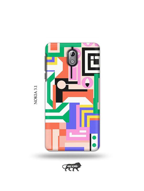 tweakymod designer printed hard case | hologram boxes back cover compatible with nokia 3.1 - 19034142 - Very Small Image - 1
