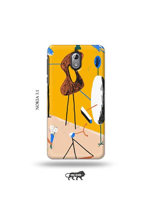 tweakymod designer printed hard case | tribal art back cover compatible with nokia 3.1 - 19034143 - Very Small Image - 1