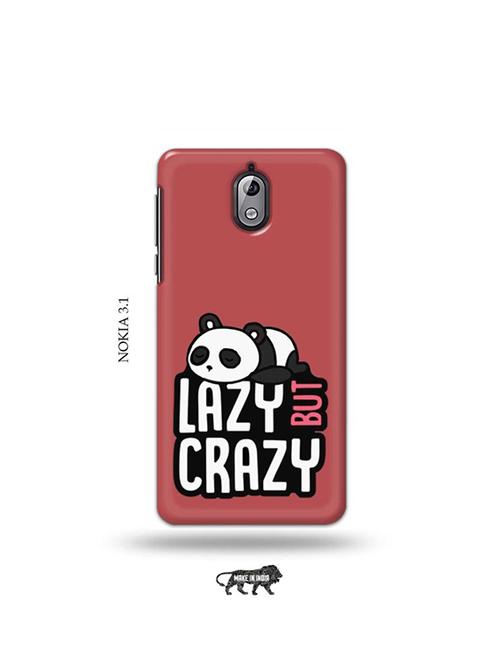 tweakymod designer printed hard case | crazy panda back cover compatible with nokia 3.1 - 19034148 - Very Small Image - 1