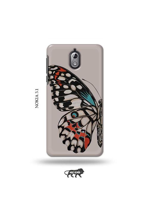 tweakymod designer printed hard case | butterfly back cover compatible with nokia 3.1 - 19034155 - Very Small Image - 1