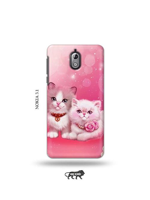 tweakymod designer printed hard case | cute kitties back cover compatible with nokia 3.1 - 19034171 - Very Small Image - 1