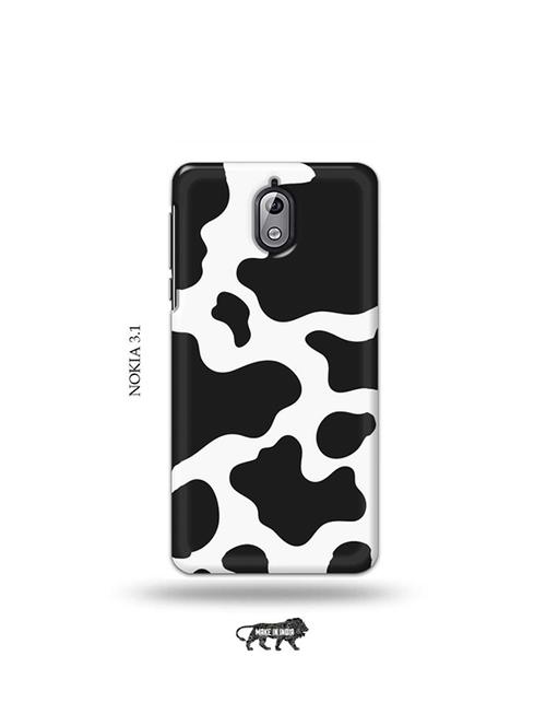 tweakymod designer printed hard case | white black back cover compatible with nokia 3.1 - 19034173 - Very Small Image - 1