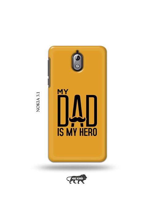 tweakymod designer printed hard case | my dad is my hero back cover compatible with nokia 3.1 - 19034182 - Very Small Image - 1