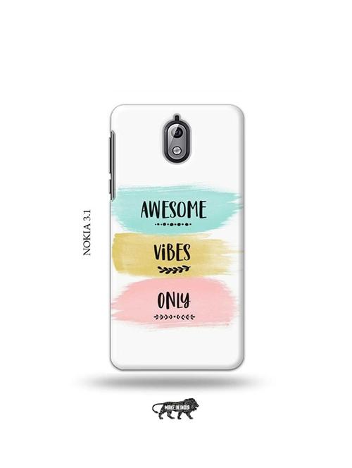 tweakymod designer printed hard case | awesome vibes only back cover compatible with nokia 3.1 - 19034209 - Very Small Image - 1