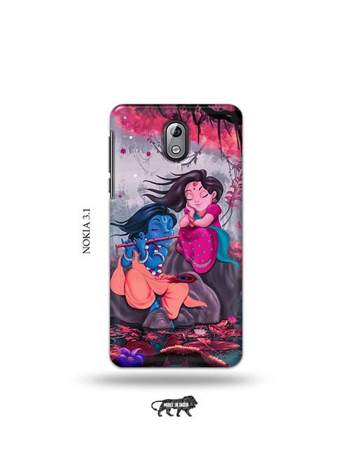 radha krishna back cover compatible with nokia 3.1 - 19034250 - Very Small Image - 1