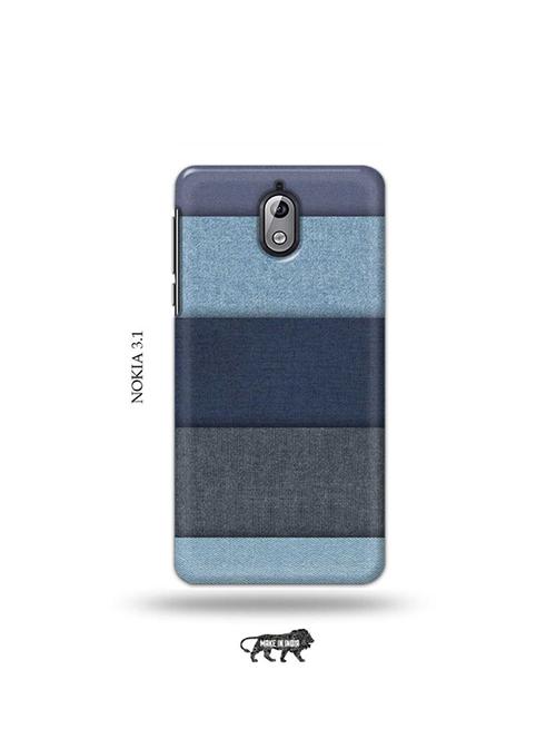 tweakymod designer printed hard case | blue pattern back cover compatible with nokia 3.1 - 19034383 - Very Small Image - 1