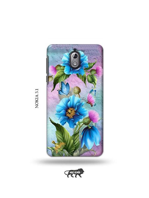tweakymod designer printed hard case | floral back cover compatible with nokia 3.1 - 19034418 - Very Small Image - 1