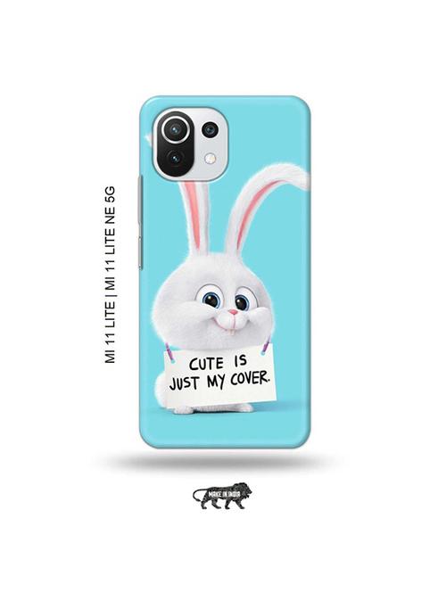 tweakymod designer printed hard case | cute is my cover back cover compatible with mi 11 lite, xiaomi 11 lite ne 5g - 19034593 - Very Small Image - 1