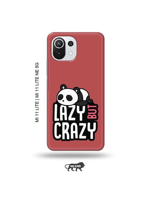 tweakymod designer printed hard case | crazy panda back cover compatible with mi 11 lite, xiaomi 11 lite ne 5g - 19034667 - Very Small Image - 1