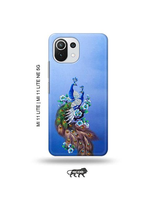 tweakymod designer printed hard case | peacock couple back cover compatible with mi 11 lite, xiaomi 11 lite ne 5g - 19034675 - Very Small Image - 1