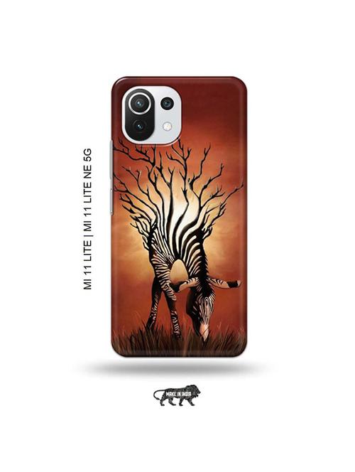tweakymod designer printed hard case | zebra back cover compatible with mi 11 lite, xiaomi 11 lite ne 5g - 19034678 - Very Small Image - 1