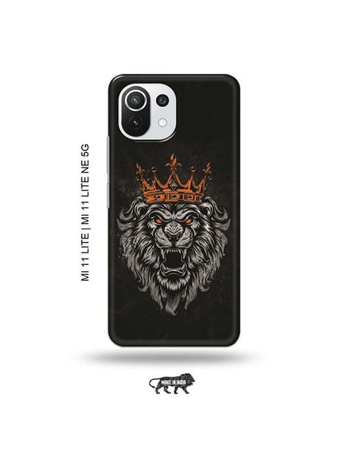 tweakymod designer printed hard case | king lion back cover compatible with mi 11 lite, xiaomi 11 lite ne 5g - 19034686 - Very Small Image - 1