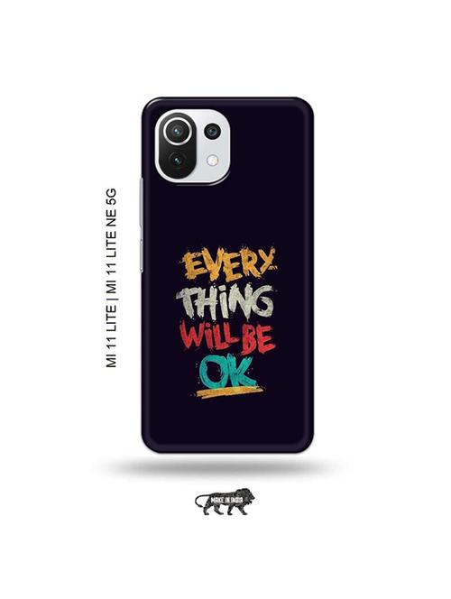 tweakymod designer printed hard case | every thing will be ok back cover compatible with mi 11 lite, xiaomi 11 lite ne 5g - 19034705 - Very Small Image - 1