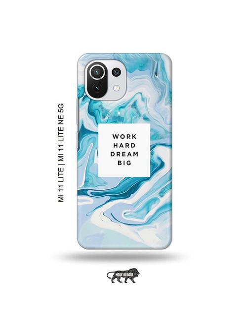 tweakymod designer printed hard case | work hard dream big back cover compatible with mi 11 lite, xiaomi 11 lite ne 5g - 19034733 - Very Small Image - 1