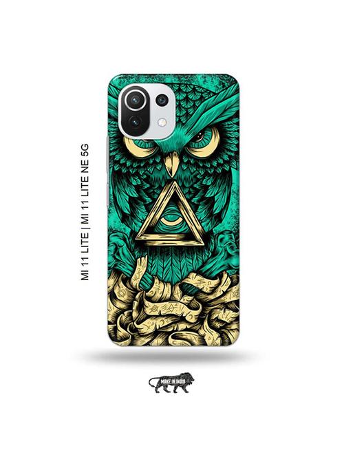 dark owl back cover compatible with mi 11 lite, xiaomi 11 lite ne 5g - 19034802 - Very Small Image - 1