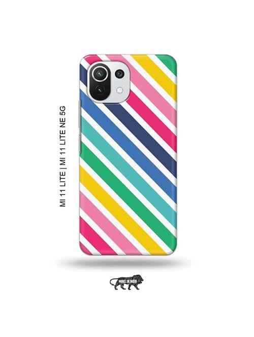 diagonal strips back cover compatible with mi 11 lite, xiaomi 11 lite ne 5g - 19034859 - Very Small Image - 1