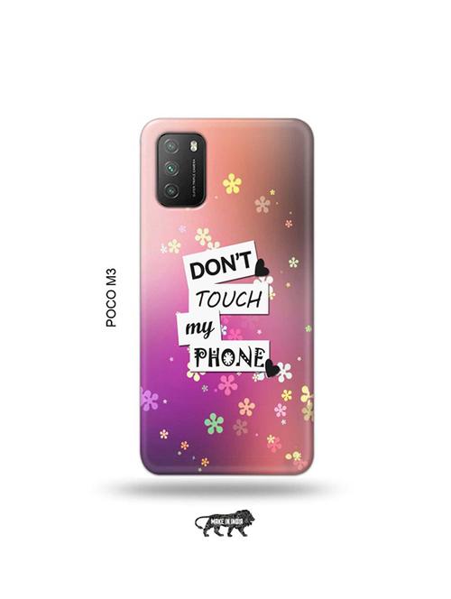 dont touch my phone back cover compatible with poco m3 - 19035104 - Very Small Image - 1