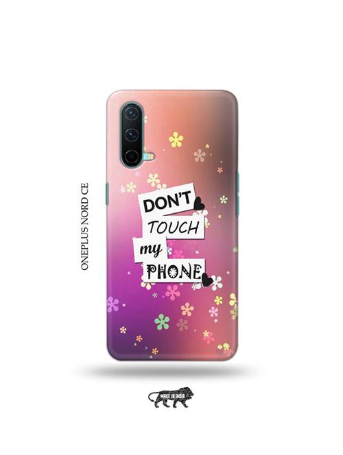donu2019t touch my phone back cover compatible with oneplus nord ce - 19038773 - Very Small Image - 1