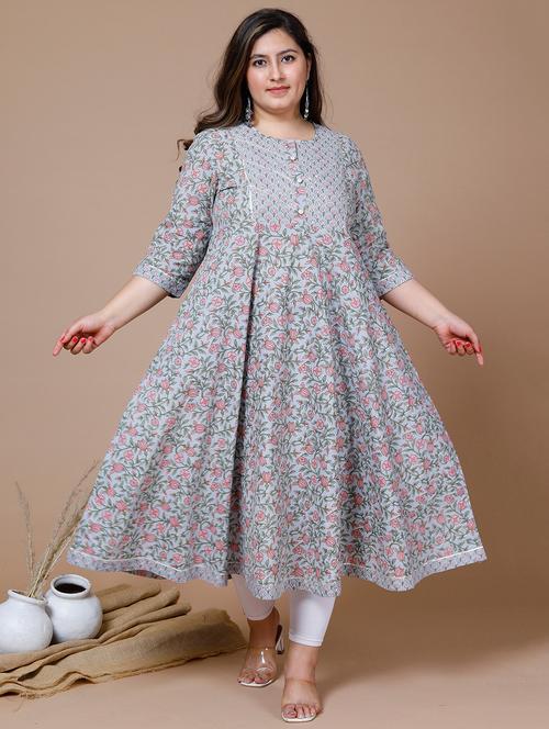 women's flared kurta - 19039381 - Very Small Image - 1