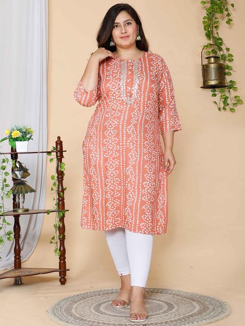 women's straight kurta - 19039390 - Very Small Image - 1
