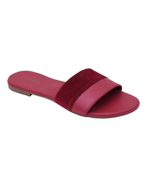 maroon slip on sandal - 19039470 - Very Small Image - 1