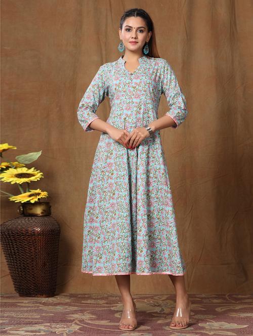 women's flared kurta - 19039596 - Very Small Image - 1