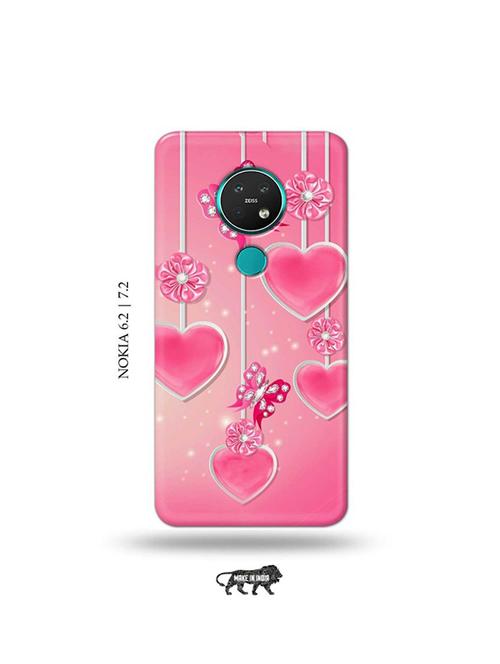 hearts back cover compatible with nokia 6.2, nokia 7.2 - 19043768 - Very Small Image - 1