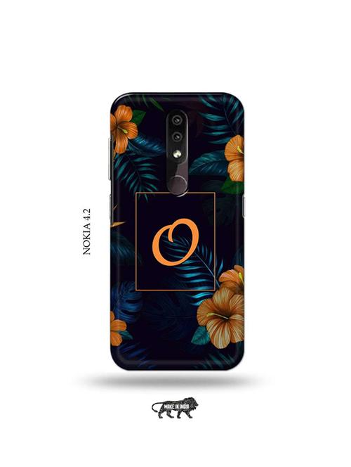 tweakymod designer printed hard case | floral o back cover compatible with nokia 4.2 - 19044454 - Very Small Image - 1