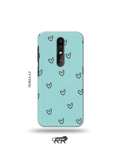 tweakymod designer printed hard case | hearts back cover compatible with nokia 4.2 - 19044803 - Very Small Image - 1