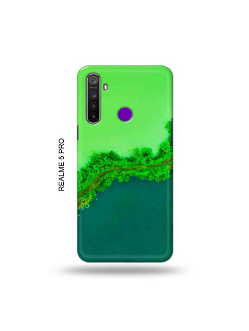nature green back cover compatible with realme 5 pro - 19046187 - Very Small Image - 1