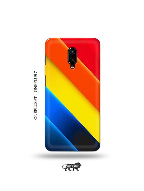 cross strips back cover compatible with oneplus 6t, oneplus 7 - 19048185 - Very Small Image - 1