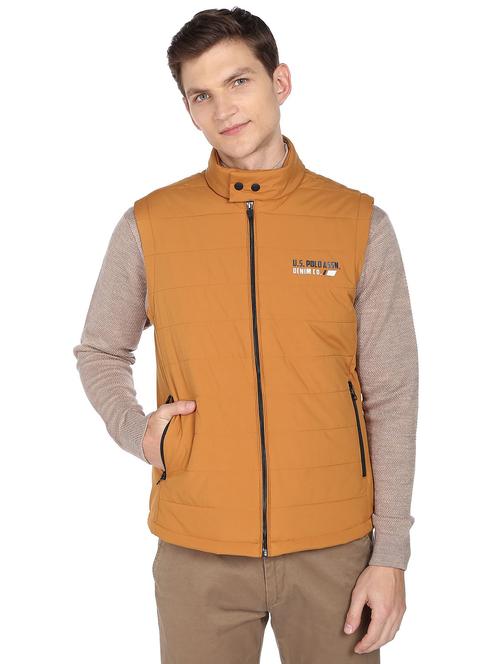 yellow polyester casual jacket - 19050310 - Very Small Image - 1