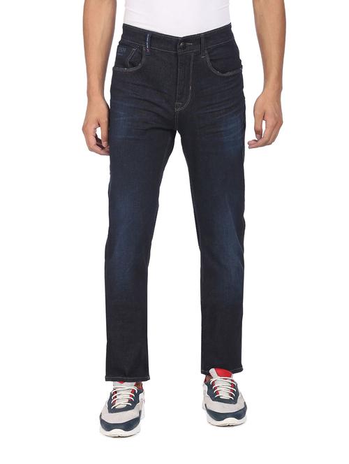 blue mid rise plain jean - 19051531 - Very Small Image - 1