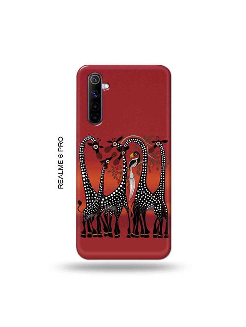 tweakymod designer printed hard case | kalankari giraffe back cover compatible with realme 6 pro - 19051637 - Very Small Image - 1