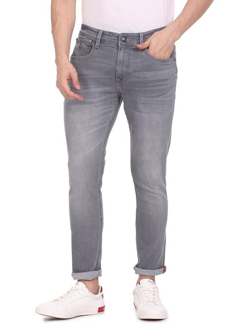 mens slim fit plain jeans - 19051751 - Very Small Image - 1