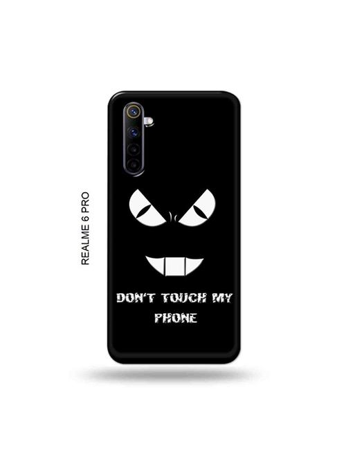 tweakymod designer printed hard case | don't touch my phone back cover compatible with realme 6 pro - 19051824 - Very Small Image - 1