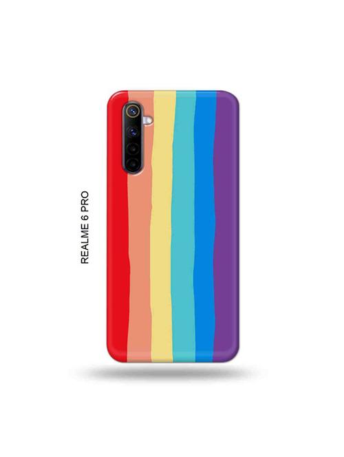 tweakymod designer printed hard case | rainbow colour back cover compatible with realme 6 pro - 19051855 - Very Small Image - 1