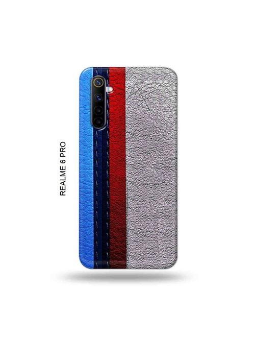 tweakymod designer printed hard case | leather strips back cover compatible with realme 6 pro - 19051967 - Very Small Image - 1