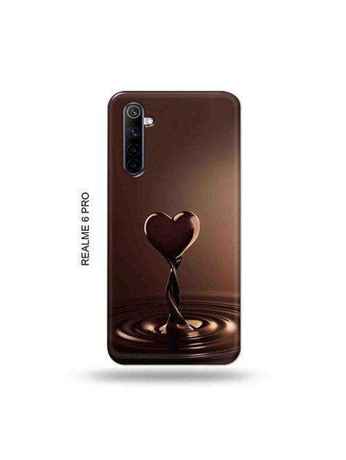 tweakymod designer printed hard case | chocolate heart back cover compatible with realme 6 pro - 19052000 - Very Small Image - 1